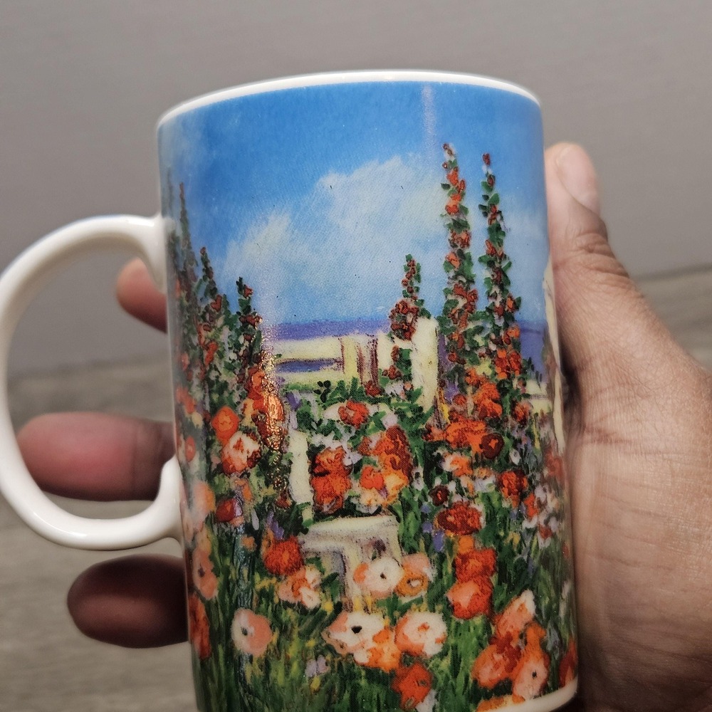Chaleur Garden ceramic mug by artist J. Quanrud A day in bloom